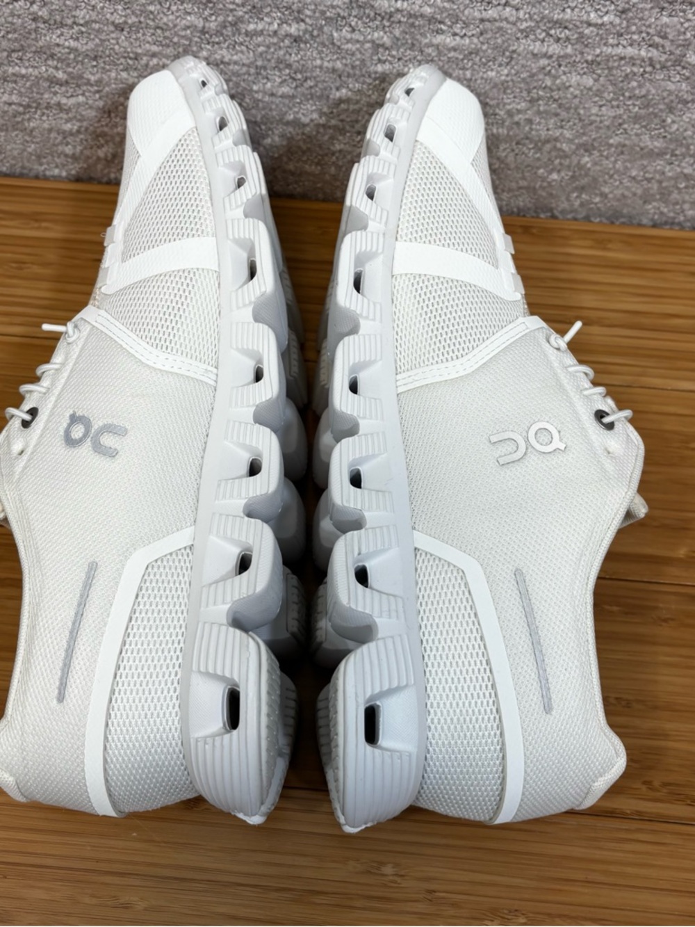On Running Cloud 5 Men’s Sneakers All White Size 11.5 No Lid 59.98918 - Picture 7 of 8